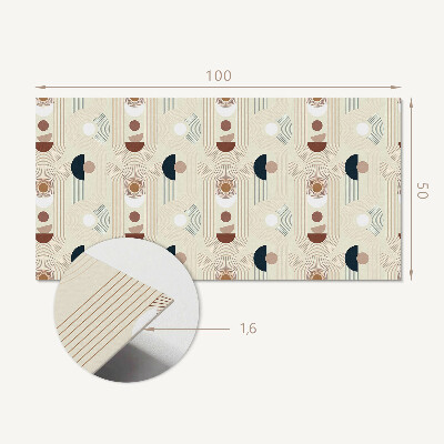 Panneau décoratif mural Motif abstrait géométrique