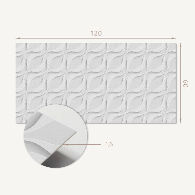 Rev?tement mural Ondulations tridimensionnelles