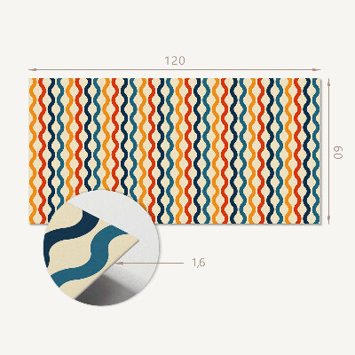 Rev?tement mural Ondes rythmiques dans un arrangement harmonieux