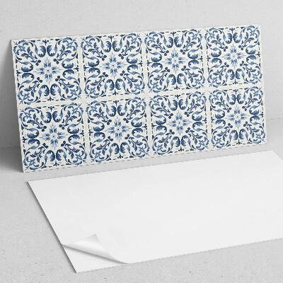 Panneau décoratif mural Un motif floral dans une composition carrelée