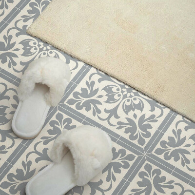 Rev?tement mural Motif floral sur carrelage