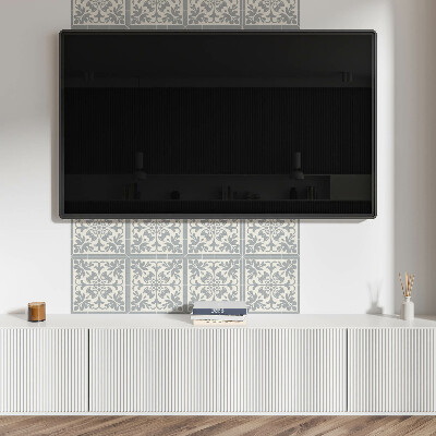 Rev?tement mural Motif floral sur carrelage