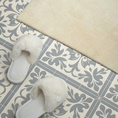 Rev?tement mural Motif floral sur carrelage