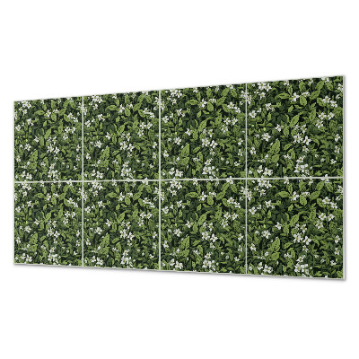 Panneau décoratif mural Composition florale avec des feuilles