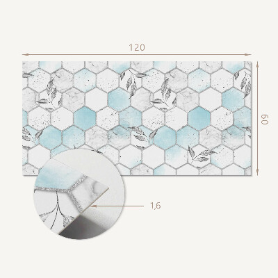 Rev?tement mural Mosa?que de feuilles hexagonales