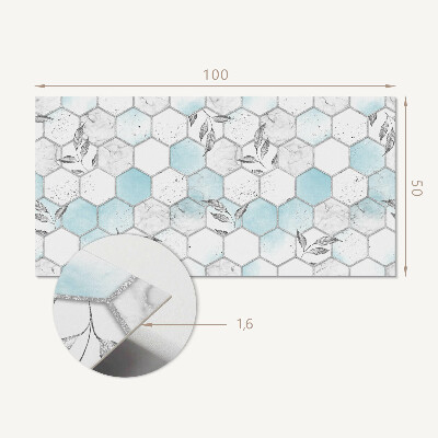 Rev?tement mural Mosa?que de feuilles hexagonales