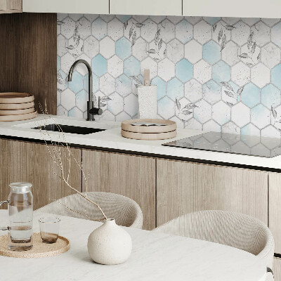 Rev?tement mural Mosa?que de feuilles hexagonales