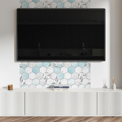 Rev?tement mural Mosa?que de feuilles hexagonales