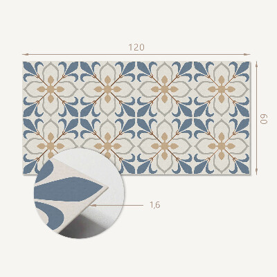 Panneau décoratif mural Motif floral avec des feuilles