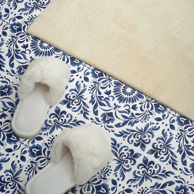 Panneau mural Motif floral avec éléments décoratifs