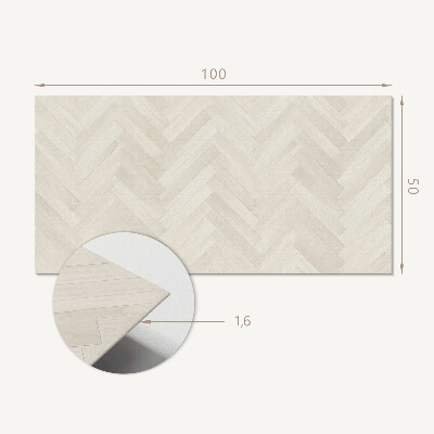 Panneau décoratif mural Motif ? chevrons sur bois