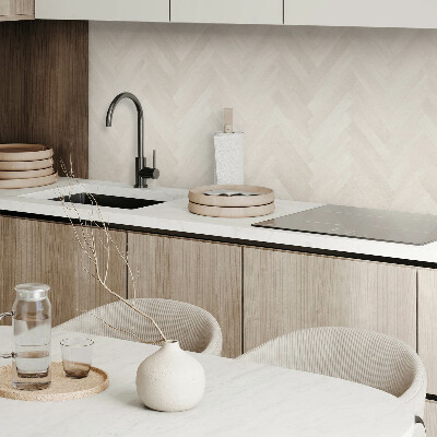 Panneau décoratif mural Motif ? chevrons sur bois