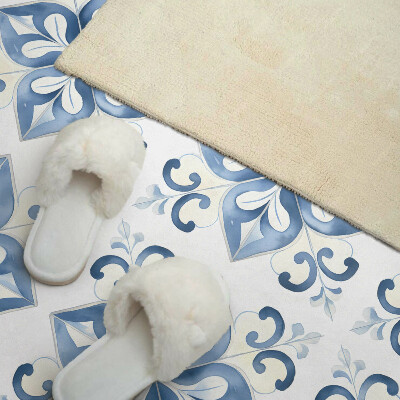 Panneau mural Motif floral sur carrelage