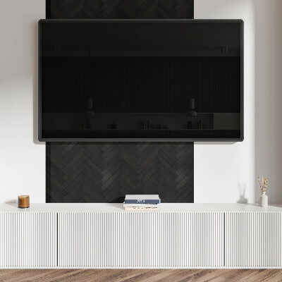 Rev?tement mural Parquet ? chevrons