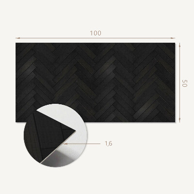 Rev?tement mural Parquet ? chevrons