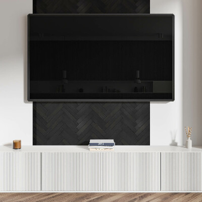 Rev?tement mural Parquet ? chevrons