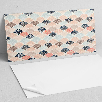 Panneau mural Vagues avec un motif en éventail