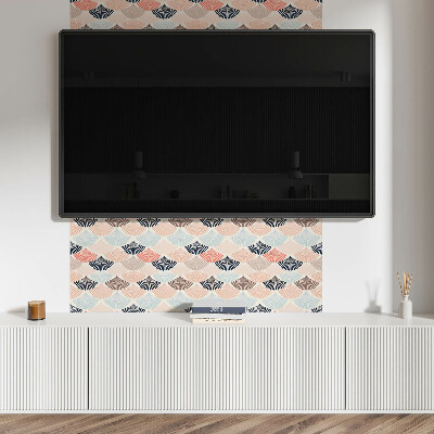 Panneau mural Vagues avec un motif en éventail