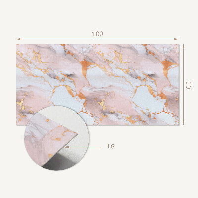 Panneau mural Motif en marbre avec détails