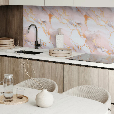 Panneau mural Motif en marbre avec détails