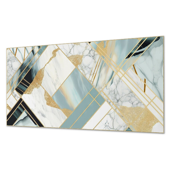 Panneau mural Formes géométriques en marbre