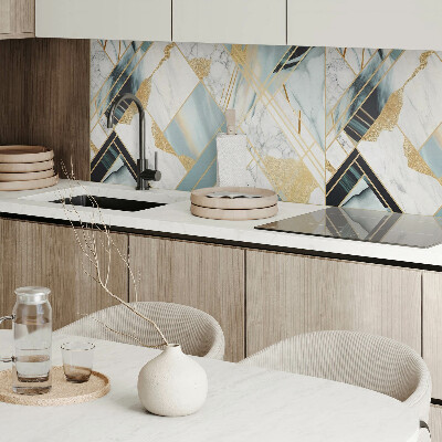 Panneau mural Formes géométriques en marbre