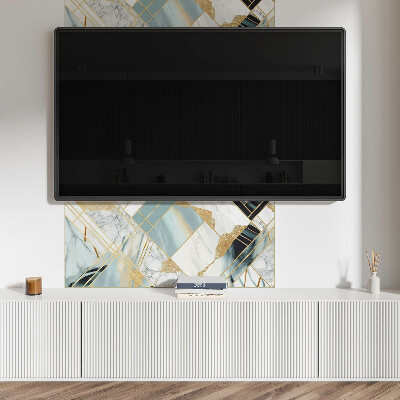 Panneau mural Formes géométriques en marbre