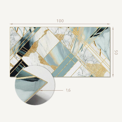 Panneau mural Formes géométriques en marbre