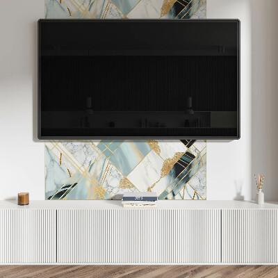 Panneau mural Formes géométriques en marbre