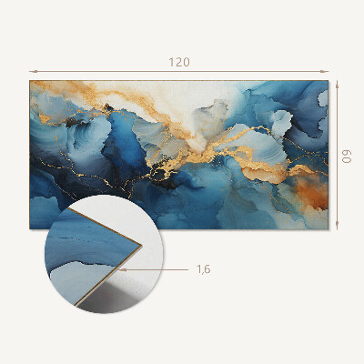 Panneau décoratif mural Des vagues dans un style abstrait