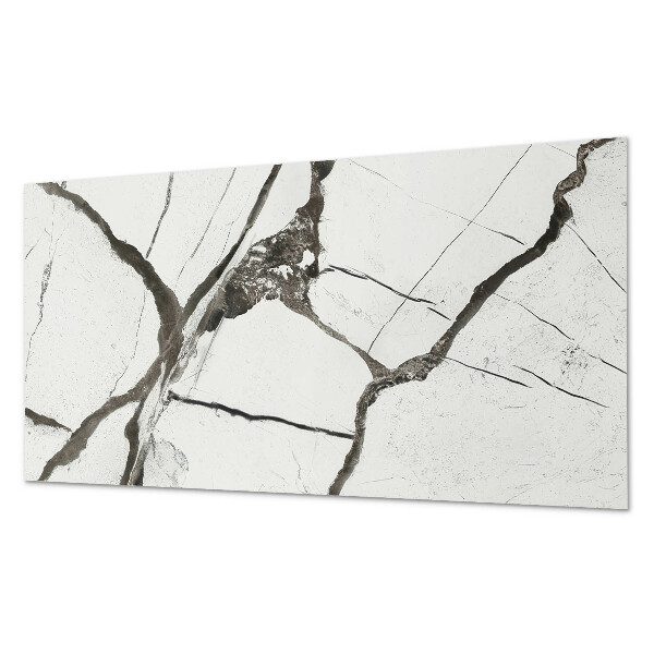 Panneau décoratif mural Motif en marbre aux veines prononcées