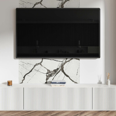 Panneau décoratif mural Motif en marbre aux veines prononcées