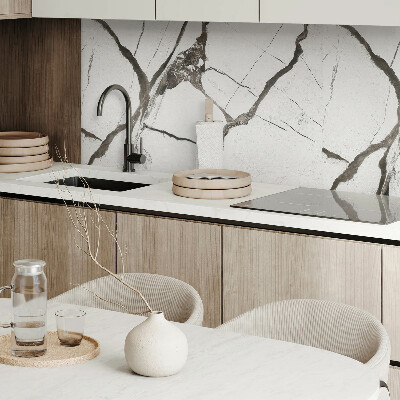 Panneau décoratif mural Motif en marbre aux veines prononcées