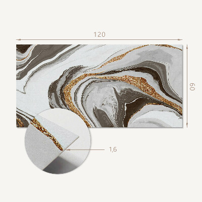 Panneau décoratif mural Ondes abstraites aux formes dynamiques