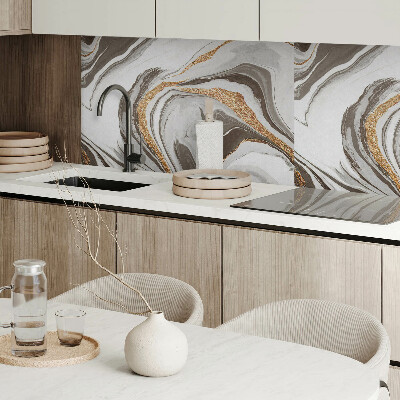 Panneau décoratif mural Ondes abstraites aux formes dynamiques