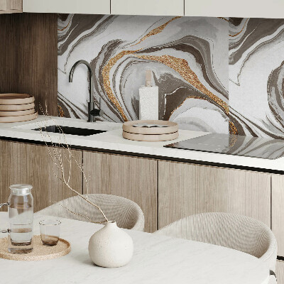 Panneau décoratif mural Ondes abstraites aux formes dynamiques