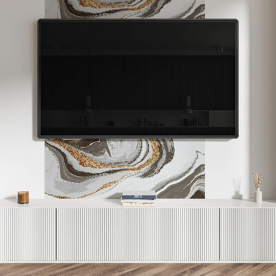 Panneau décoratif mural Ondes abstraites aux formes dynamiques