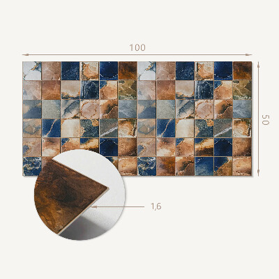 Rev?tement mural Motifs de pierre dans une composition en mosa?que