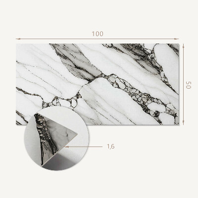 Panneau décoratif mural Motif en marbre aux veines délicates