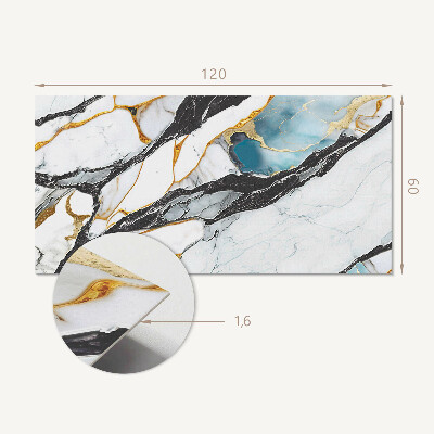 Panneau mural Motif de marbre veiné