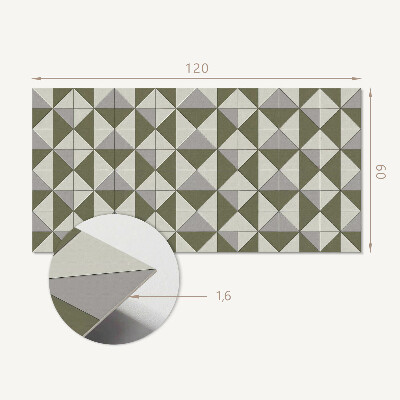 Panneau mural Géométrie des formes triangulaires