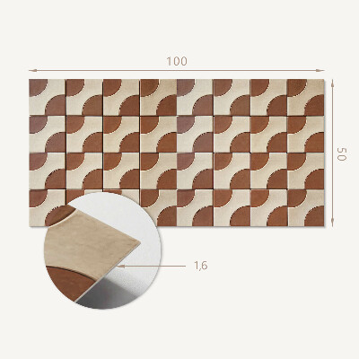 Panneau décoratif mural Un kaléidoscope de formes géométriques