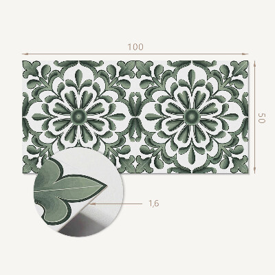 Panneau décoratif mural Un motif végétal dans un cercle