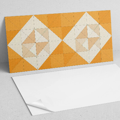 Panneau mural Un motif en losange sous une forme géométrique