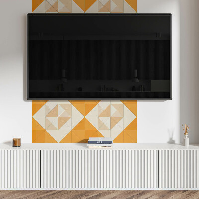 Panneau mural Un motif en losange sous une forme géométrique