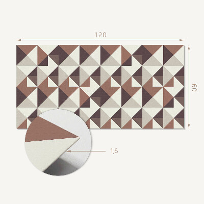 Panneau mural Triangles abstraits dans un style géométrique