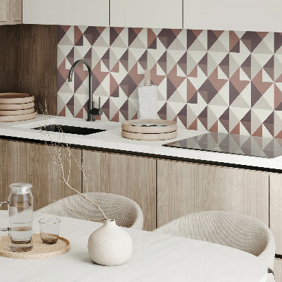 Panneau mural Triangles abstraits dans un style géométrique