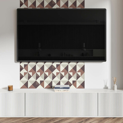 Panneau mural Triangles abstraits dans un style géométrique