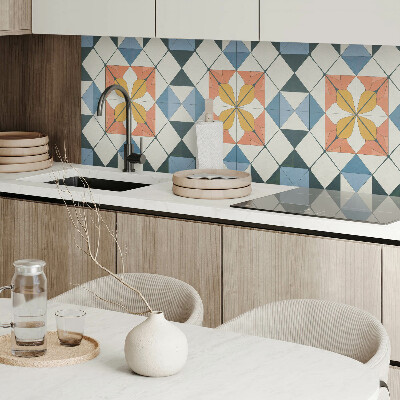 Rev?tement mural Motif floral aux formes géométriques