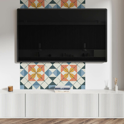 Rev?tement mural Motif floral aux formes géométriques